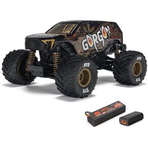 شاحنة ARRMA RC 1/16 Gorgon GROM 4X4 RTR شاحنة الوحش المصقولة (البطارية والشاحن متضمنة)، برونزي، ARA2130T3 in Kuwait
