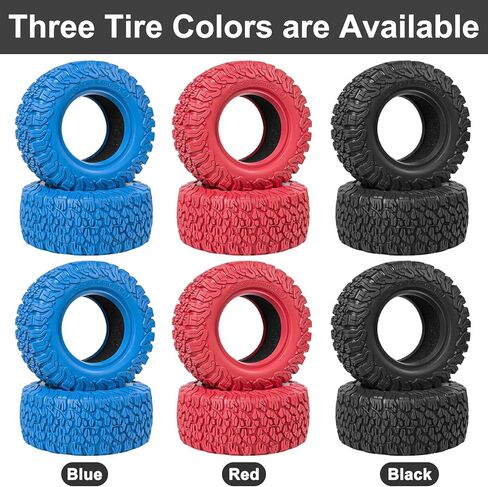 1.9 Crawler Tires 90 * 37.5mm Soft Rubber High Grip RC Rock Terrain Tyre with Foam Insert Compatible with 1/12 MJX HYPER GO H12Y H12P MN128 1/10 Axial D90 (4PCS, Black) in Saudi Arabia
