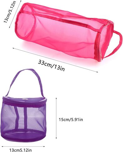 ArrErr 2 Pack Crochet Bag Non Tangled Knitting Bag with Yarn Dispenser Hole Handle Yarn Storage Organizer Zipper Yarn Bag Keeper Acrylic Yarn Skeins Holder for Crocheting and Knitting Crochet Yarn Kit in Saudi Arabia