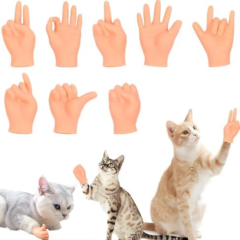 14 Pack Tiny Finger Hands Flat Hand Style Mini Hand Puppets Fun and Realistic Little Finger Hands for Puppet Show in Saudi Arabia