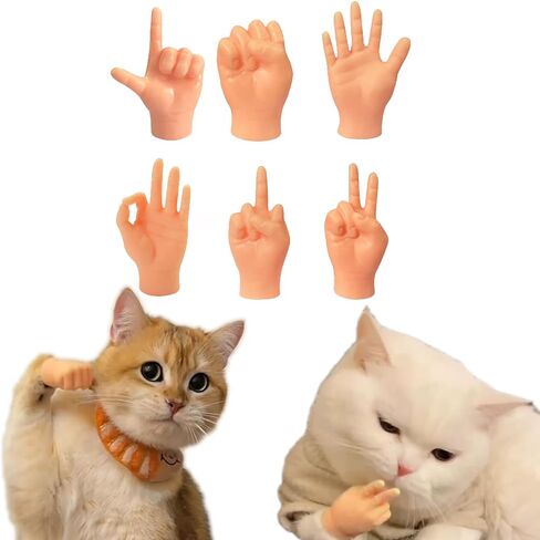14 Pack Tiny Finger Hands Flat Hand Style Mini Hand Puppets Fun and Realistic Little Finger Hands for Puppet Show in Saudi Arabia