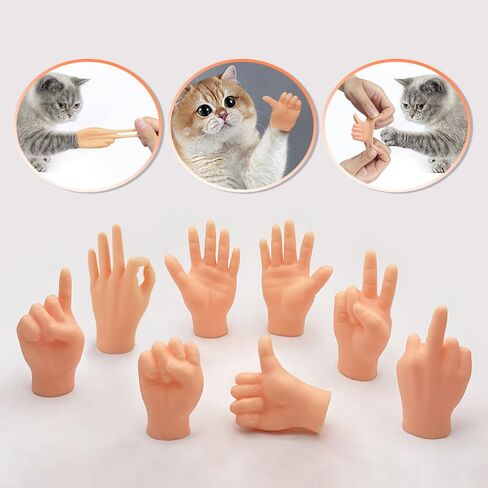 14 Pack Tiny Finger Hands Flat Hand Style Mini Hand Puppets Fun and Realistic Little Finger Hands for Puppet Show in Saudi Arabia