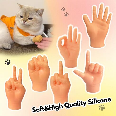 14 Pack Tiny Finger Hands Flat Hand Style Mini Hand Puppets Fun and Realistic Little Finger Hands for Puppet Show in Saudi Arabia