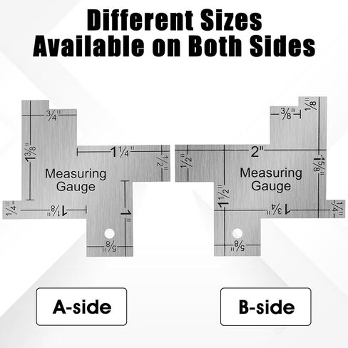 2PCS Sewing Gauge Aluminum Alloy Quilting Templates Sewing Rulers Mini Seam Gauge for DIY Sewings Craft, Cutting Fabric, Quilting and Various Sewings Measurements in Saudi Arabia