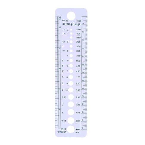 Sewing Ruler Patchwork Quilting Needle Gauge Light Weight Knitting Tool for Crafting Hobbyists and Professionals in Saudi Arabia