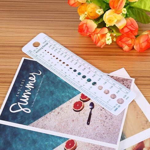 Sewing Ruler Patchwork Quilting Needle Gauge Light Weight Knitting Tool for Crafting Hobbyists and Professionals in Saudi Arabia