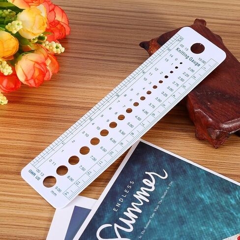 Sewing Ruler Patchwork Quilting Needle Gauge Light Weight Knitting Tool for Crafting Hobbyists and Professionals in Saudi Arabia