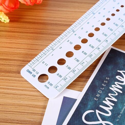 Sewing Ruler Patchwork Quilting Needle Gauge Light Weight Knitting Tool for Crafting Hobbyists and Professionals in Saudi Arabia