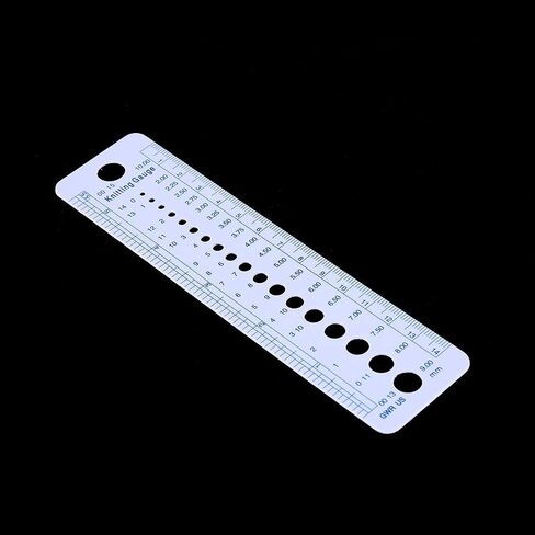 Sewing Ruler Patchwork Quilting Needle Gauge Light Weight Knitting Tool for Crafting Hobbyists and Professionals in Saudi Arabia
