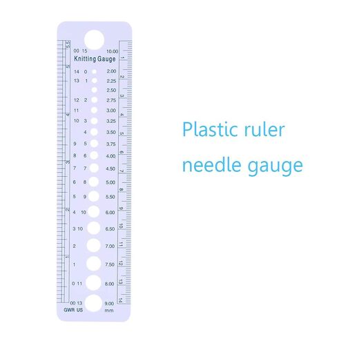 Sewing Ruler Patchwork Quilting Needle Gauge Light Weight Knitting Tool for Crafting Hobbyists and Professionals in Saudi Arabia
