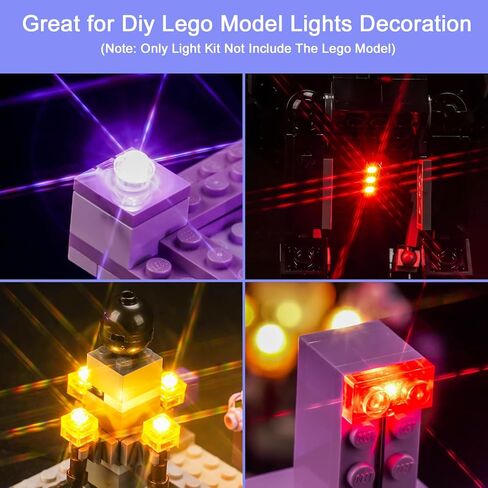 مجموعة إضاءة LED مطورة لمجموعة بناء سفينة Lego Minecraft The Ender Dragon وEnd Ship، متوافقة مع Lego 21264، أفضل الهدايا للبالغين (النموذج غير متضمن) in Saudi Arabia
