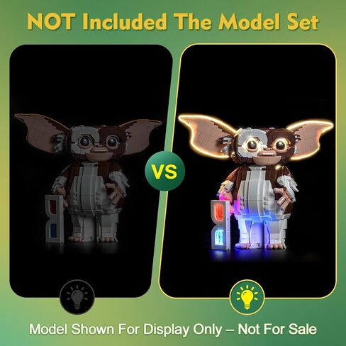 طقم إضاءة مخصص متوافق مع Lego 21361 Gremlins Gizmo - لا يوجد نموذج فقط، ملحقات إضاءة LED متوافقة مع Lego Ideas 21361 in Kuwait