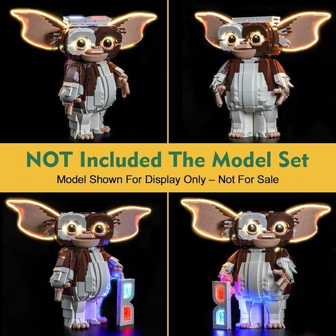 طقم إضاءة مخصص متوافق مع Lego 21361 Gremlins Gizmo - لا يوجد نموذج فقط، ملحقات إضاءة LED متوافقة مع Lego Ideas 21361 in Kuwait