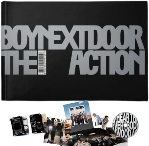 الألبوم المصغر الخامس من BOYNEXTDOOR THE ACTION [إصدار الإيقاف المؤقت] كتاب صور + قرص مضغوط + بطاقة صور + ملصق + ملصق (عمل هوليود) in Saudi Arabia