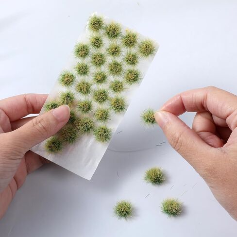 32PCS Static Grass Bushy Tufts Lowland Shrubs Model Grass Miniature Scenery Basing Material for Train Landscape Railroad Scenery Sand Layout Model War Gaming Terrain in Saudi Arabia