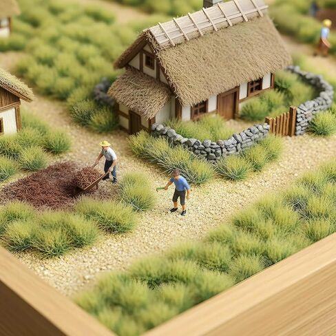 32PCS Static Grass Bushy Tufts Lowland Shrubs Model Grass Miniature Scenery Basing Material for Train Landscape Railroad Scenery Sand Layout Model War Gaming Terrain in Saudi Arabia