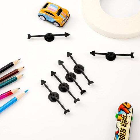 50 Packs Arrow Spinners Black Game Plastic Spinner Board Toys for Party School Classroom Home Using(3 Inches) in Saudi Arabia