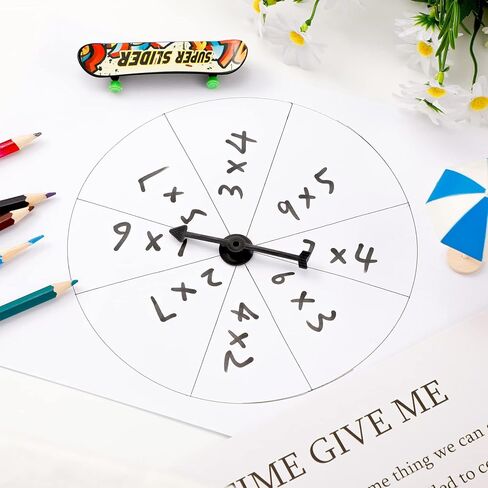 50 Packs Arrow Spinners Black Game Plastic Spinner Board Toys for Party School Classroom Home Using(3 Inches) in Saudi Arabia