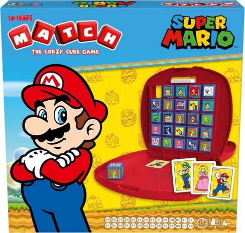 Top Trumps Match Game Super Mario – Family Board Games for Kids and Adults – Matching Game and Memory Game – Fun Two Player Kids – Memories and Learning, Board Games for 4 and up in Saudi Arabia