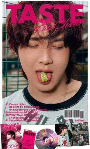 الألبوم الأول لـ HAECHAN TASTE [Full Spread B Ver.] القرص المضغوط للألبوم الأول + كتاب الصور + بطاقة الصور + فيلم الصور + الملصق (CRZY) NCT in Saudi Arabia