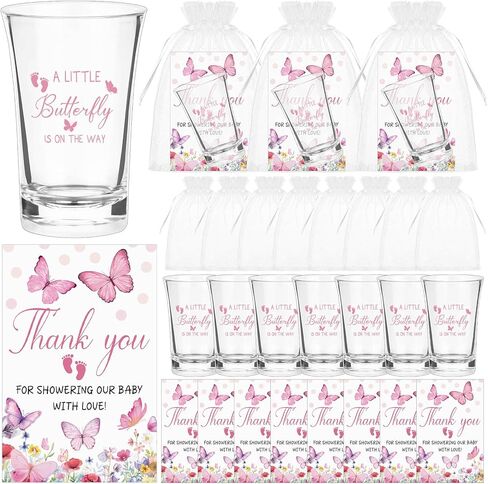 60 Sets Bee Baby Shower Favors for Guests Sweet as Can Bee Acrylic Shot Glasses Souvenir Clear Shot Glasses with Thank You Card Organza Bag Honey Be-e Gifts for Gender Reveal Return in Saudi Arabia