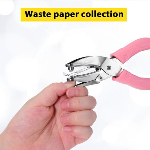 5mm Star Shaped Hole Puncher, Star Single Hole Punch, Metal Single Holes Paper Punches with Soft Handled, Handheld Holes Paper Punch for Crafts, Tags, Scrapbook (Pink) in Saudi Arabia