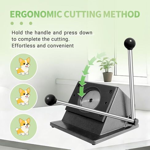 قاطعة ورق بأزرار 2.28 بوصة 58 مم، قاطعة دائرية بقطر 2.75 بوصة/70 مم، قاطعة لكمة الرسومات، آلة قطع القالب 70 مم لصنع آلة أزرار الوضع 2.28 بوصة/70 مم (قطر القطع 2.75 بوصة/70 مم) in Kuwait