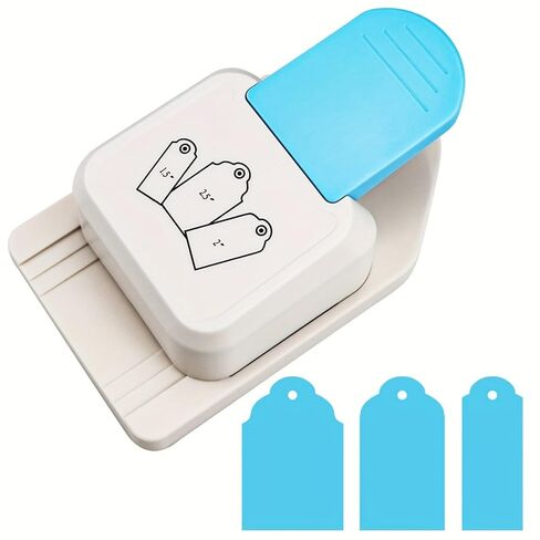 3 in 1 Craft Tag Punch, 1.5/2/2.5 Inch Gift Tag Paper Punches for DIY Projects, Card Making, Scrapbooking, Craft, Perfurador, DIY Puncher in Saudi Arabia