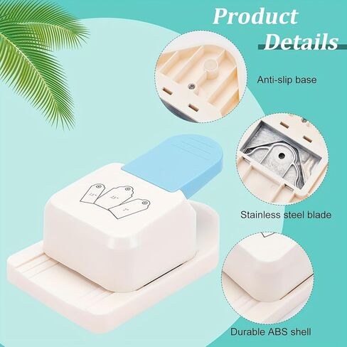 3 in 1 Craft Tag Punch, 1.5/2/2.5 Inch Gift Tag Paper Punches for DIY Projects, Card Making, Scrapbooking, Craft, Perfurador, DIY Puncher in Saudi Arabia