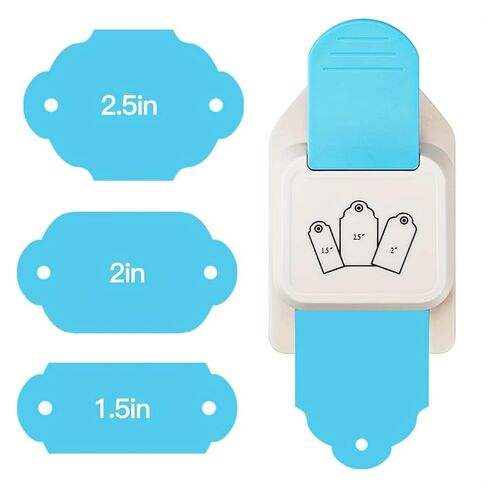 3 in 1 Craft Tag Punch, 1.5/2/2.5 Inch Gift Tag Paper Punches for DIY Projects, Card Making, Scrapbooking, Craft, Perfurador, DIY Puncher in Saudi Arabia