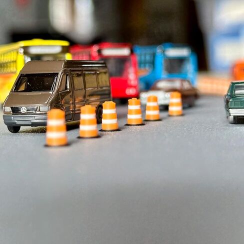 N Scale (1:160) Commander-Style Traffic Barrels (24 Pack) – Model Railroad Construction Scenery in Saudi Arabia