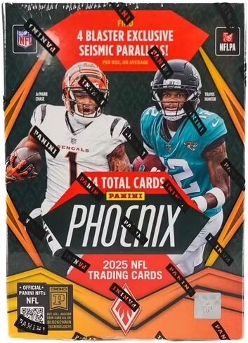 2025 Panini Phoenix Football Hobby Blaster Trading Card Box (4 Hobby Blaster Exclusive Seismic Parallels) in Saudi Arabia
