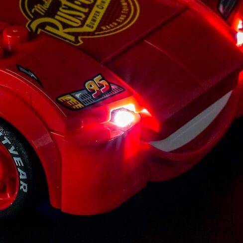 إضاءة LED متوافقة مع Lego 77255 Lightning McQueen - JUST Lights، مجموعة إضاءة متوافقة مع Lego Speed ​​Champions 77255، غير متضمنة النموذج in Kuwait
