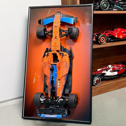 لوحة حائط العرض متوافقة مع سيارة السباق Lego Technic W14 E 42171، متوافقة مع إطار عرض مثبت على الحائط للسيارة F1، الحجم: 19.7 × 31.5 بوصة، بدون نموذج! in Kuwait