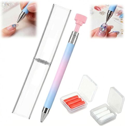 3Pcs 2026 New Refillable Wax Pen for Diamond Painting Set, Automatic Refillable Art Pens with 2 Refill Pads Nail Art DIY & Diamond Painting in Saudi Arabia