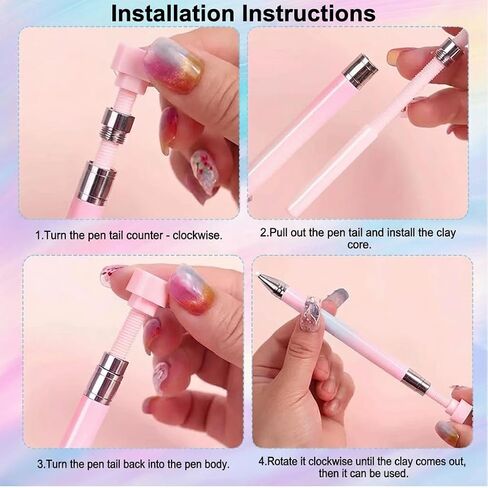 3Pcs 2026 New Refillable Wax Pen for Diamond Painting Set, Automatic Refillable Art Pens with 2 Refill Pads Nail Art DIY & Diamond Painting in Saudi Arabia