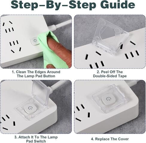 2 Pcs Painting Accessories Light Switch Cover Diamond Button Protector Cover Art Lights Pad Touch for Lights Table Light Pad Board in Saudi Arabia