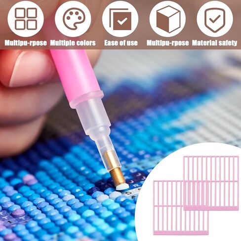 2 PCS Diamond Painting Ruler Diamond Accessories DIY Diamond Painting Alignment Tools for Full or Partial Diamonds Painting Guide Gift for Beginners or Professionals in Saudi Arabia