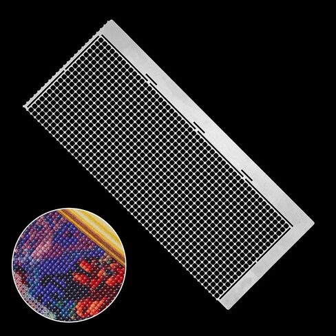 Dplolng الماس الفن حاكم حجر الراين اللوحة حاكم الماس دليل الفن الحكام الفولاذ المقاوم للصدأ الماس لصق الرسم الحكام مع 1020 شبكة فارغة شبكة دائرية نقطة الماس محاذاة الفنون أداة in Kuwait