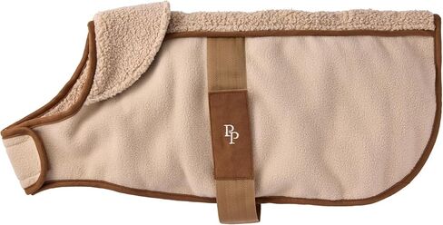 Aspen - سترة الحيوانات الأليفة المريحة من Sherpa Vegan Shearling للكلاب الصغيرة والمتوسطة والكبيرة، الجمل، الصغيرة (10-25 رطل) in Saudi Arabia