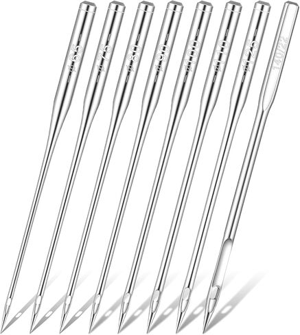 80 Pcs Universal Sewing Machine Needles 8 Sizes 65/9 75/11 80/12 90/14 100/16 110/18 125/20 140/22 Heavy Duty Sewing Machine Needle Sewings Machines Supplies for Light to Heavy Fabrics Embroidery in Saudi Arabia