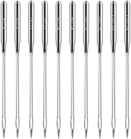 PPhtony Sewing Machine Needles 10Pcs Size 90/14 Universal Heavy Duty Leather & Jeans Machine Needles for Thin/Thick Fabric (110/18) in Saudi Arabia