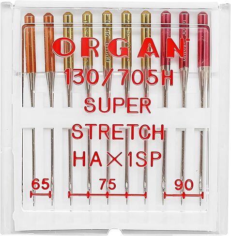 Fbshicung 10 قطعة إبر الجهاز Serger #65 - #75 - #90 كومبو HAx1SP إبر للنسيج المحبوك المرن المضاد للقفز in Saudi Arabia