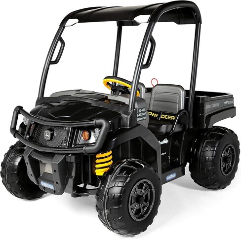 Peg Perego John Deere Gator XUV Midnight Black Extra Large 12 Volt Ride-On, Durable Design for Kids 3-8 in Saudi Arabia