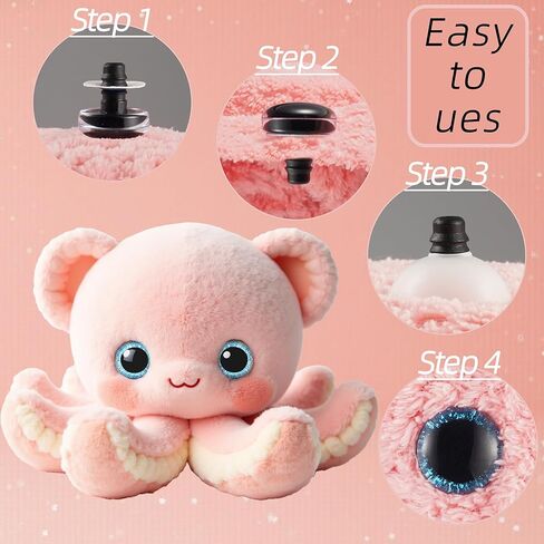 200 قطعة من عيون السلامة 12 مم من Hukiwow مع غسالات وترتر 12 مم من البلاستيك الملون لحيوانات الكروشيه من أجل دمى الدببة والحرف اليدوية لتزيين الحيوانات (10 ألوان) in Kuwait