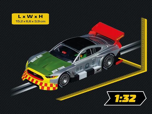 Carrera 32066 Ford Mustang GTY New Crow 1:32 Scale Digital 132 Slot Car in Saudi Arabia