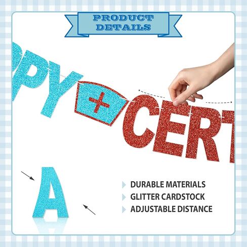 Happy Certified Nurses Day Banner - NO DIY National Certified Nurses Day Decorations For Party Supplies Certified Nurse Appreciation Gifts in Kuwait