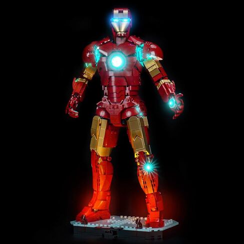 BrickBling LED Light Compatible with Lego Iron Man Mark 3 Collectors' Edition, Creative Lighting Kit Compatible with Lego 76344 - Not Come with Model (Classic Version) in Saudi Arabia