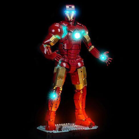 BrickBling LED Light Compatible with Lego Iron Man Mark 3 Collectors' Edition, Creative Lighting Kit Compatible with Lego 76344 - Not Come with Model (Classic Version) in Saudi Arabia