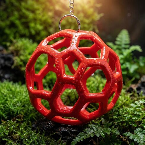 Hysagtek Ball Python Tank Accessory - 3 Pcs Snake Enrichment Toys Ball with Hammock and Climbing Rings, Jungle Gym Ball with Chain, Reptiles Climbing Toy Hammock Snakes Tank Accessories in Kuwait